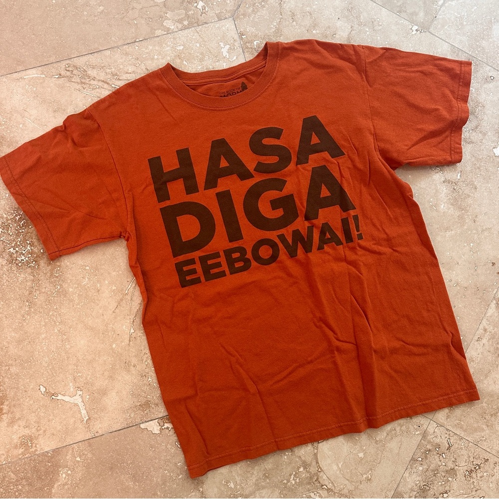 Book of Mormon Hasa Graphic Orange T-Shirt